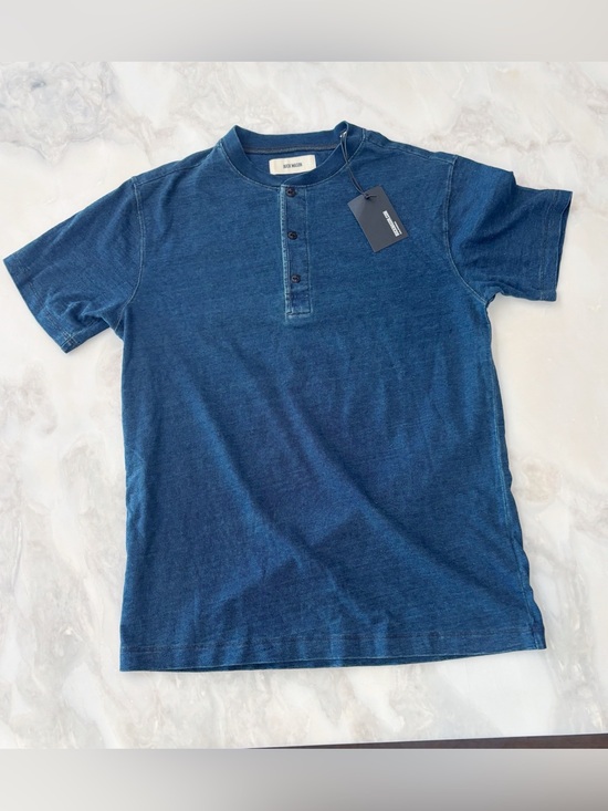Buck Mason Other - Buck Mason Men’s Yuma Short Sleeve Henley Size Small Indigo Dipped New
